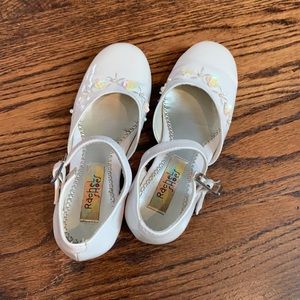 White Fancy Dress Shoes Size 2